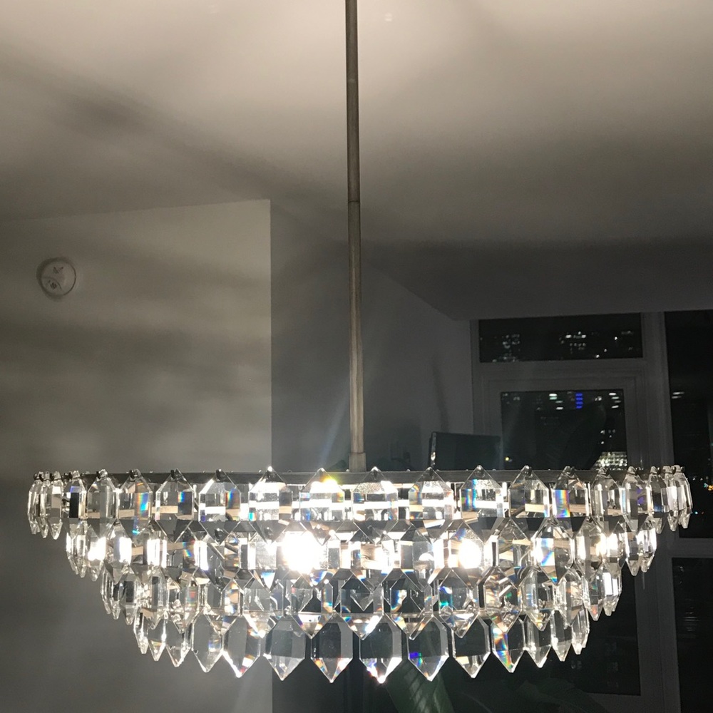 Brand New Pottery Barn Alma Crystal Chandelier